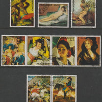 Paraguay 1978 Paintings by Goya perf set of 9 fine cds used