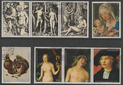 Paraguay 1978 Paintings by Durer perf set of 8 fine cds used