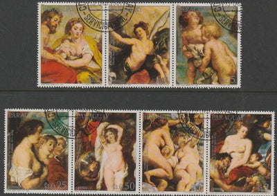 Paraguay 1978 Paintings by Rubens #3 perf set of 7 fine cds used