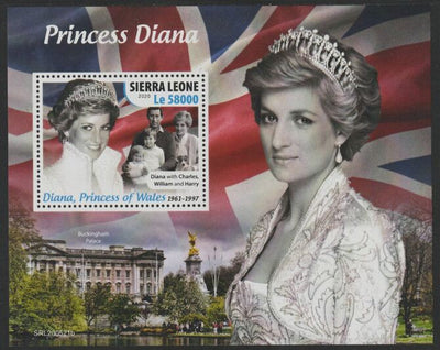 Sierra Leone 2020 Princess Diana perf m/sheet unmounted mint