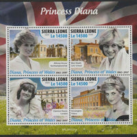 Sierra Leone 2020 Princess Diana perf sheet containing 4 values unmounted mint
