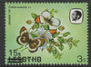 Lesotho 1986 Orange Tip Butterfly surcharged 15s on 3s unmounted mint single showing surcharge misplaced with bars obliterating the Country nane, as SG 725var