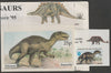 Easdale 1995 Allosaurus 25p original composite artwork with overlay being stamp 2 from Singapore 95 Stamp Exhibition - Dinosaurs #1 size 150 x 120 mm complete with issued stamp