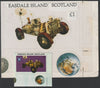 Easdale 1995 Moon Buggy £1 original composite artwork with overlay being stamp 4 from Singapore 95 Stamp Exhibition - Space size 150 x 120 mm complete with issued stamp