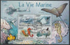 Burundi 2011 Marine Life perf sheetlet containing 4 values with special commemorative cancellation