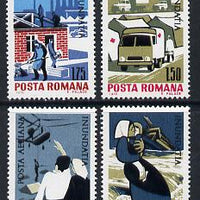 Rumania 1970 Danube Flood Victims set of 4 unmounted mint, SG,Mi 2883-86