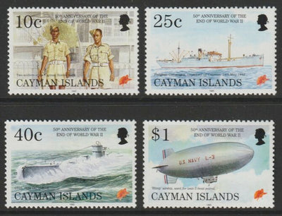 Cayman Islands 1995 50th Anniversary of End of World War II perf set of 4 unmounted mint SG 805-08