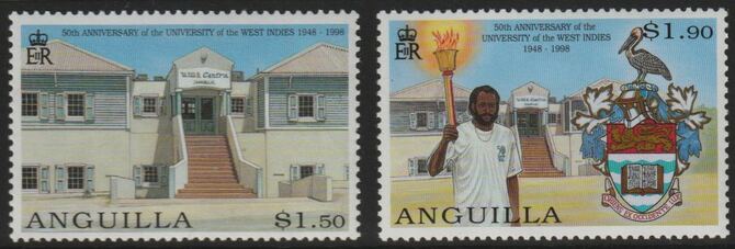 Anguilla 1998 50th Anniversary of University of West Indies perf set of 2 unmounted mint SG 1025-26