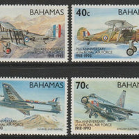 Bahamas 1993 75th Anniversary of Royal Air Force perf set of 4 unmounted mint SG 957-60