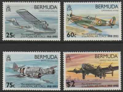 Bermuda 1993 75th Anniversary of Royal Air Force perf set of 4 unmounted mint SG 687-90