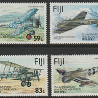 Fiji 1993 75th Anniversary of Royal Air Force perf set of 4 unmounted mint SG 873-76