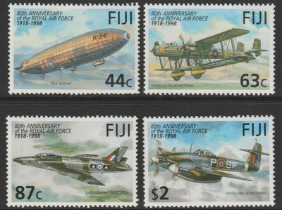 Fiji 1998 80th Anniversary of Royal Air Force perf set of 4 unmounted mint SG 1016-18