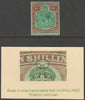 LEEWARD IS 1921-32 KG5 10s perforated SPECIMEN fine with gum showing MAJOR FRAME BREAK, a previously unrecorded variety, SG,79vars
