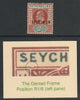 SEYCHELLES 1903 KE7 2c overprinted SPECIMEN fine with gum and showing the DENTED FRAME VARIETY (position R1/6 left pane) of which only 6 can exist SG 46as