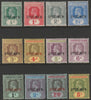 GILBERT & ELLICE 1912 KGV set of 12 to 5s overprinted SPECIMEN mainly fine and only about 450 produced SG 12s-23s