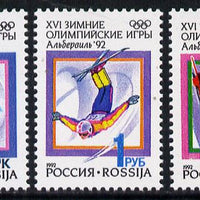 Russia 1992 Albertville Winter Olympics set of 3 unmounted mint, SG 6311-13, Mi 220-22