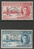 DOMINICA 1946 VICTORY set of 2 perforated SPECIMEN mainly fine and only 426 produced SG 110s-111s