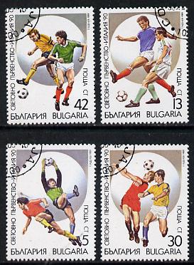 Bulgaria 1989 Football World Cup cto used set of 4, Mi 3795-98