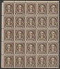 United States 1932 Washington 1/2c sepia fine unmounted mint block of 25 (5x5) SG 704