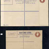Great Britain 1911c KG5,3d reg envelopes sizes G & H unused and very fine
