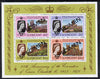 St Vincent 1978 Coronation 25th Anniversary m/sheet (Cathedrals & Abbeys) opt'd Specimen unmounted mint, as SG MS 560