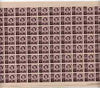 Australia 1947 Princess Elizabeth 1d purple in complete double pane sheet of 160, SG 222 unmounted mint, some split perfs