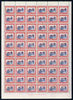South West Africa 1945-50 Official - Cape Cross 1d indigo & scarlet complete folded sheet of 60 (30 prs) unmounted mint SG O19 cat £1,020
