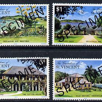 St Vincent - Grenadines 1975 Mustique Island set of 4 opt'd Specimen unmounted mint, as SG 57-60
