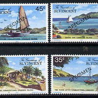 St Vincent - Grenadines 1977 Canouan Island #1 set of 4 opt'd Specimen unmounted mint, as SG 106-109