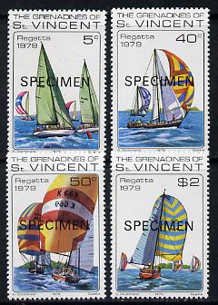 St Vincent - Grenadines 1979 National Regatta set of 4 opt'd Specimen unmounted mint, as SG 145-48