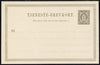 Denmark 1908 3ore postal stationery card unused and very fine