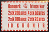 Denmark 1982 Numerals & Margrethe 10kr booklet complete & fine SG SB 100