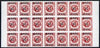 Germany - Memel - Lithuanian Occ 1923 30c on 500m imperf block of 21 (7x3) being a 'Hialeah' forgery on gummed paper (as SG49)
