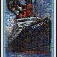 Guinea - Conakry 1998 RMS Titanic composite perf sheetlet containing 8 values unmounted mint. Note this item is privately produced and is offered purely on its thematic appeal