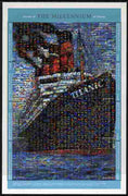 Guinea - Conakry 1998 RMS Titanic composite perf sheetlet containing 8 values unmounted mint. Note this item is privately produced and is offered purely on its thematic appeal