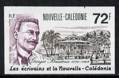 New Caledonia 1988 Georges Baudoux (Writer) 72f (Postage) imperf from limited printing, as SG 848*