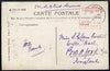 Great Britain 1915 KG5 OAS postcard FPO cancel addressed to Bradford with censor mark, fine