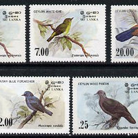 Sri Lanka 1983 Birds - 2nd series set of 5 unmounted mint, SG,827-30*
