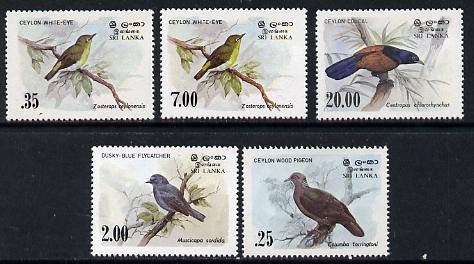 Sri Lanka 1983 Birds - 2nd series set of 5 unmounted mint, SG,827-30*