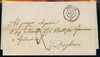 Italy 1852 pre stamp entire with TORINO date stamp