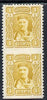 Montenegro 1907 1pa ochre superb mounted mint vert pair imperf between and imperf at base (SG 129var)