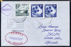 Nauru used in Sydney (New South Wales) 1968 Paquebot cover to England carried on SS Arcadia with various paquebot and ships cachets