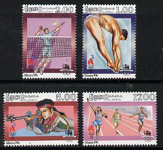 Sri Lanka 1996 Atlanta Olympics set of 4 unmounted mint, SG 1331-34*