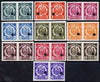 Peru 1938 Impuesto Joyeria set of 10 Waterlow & Sons imperf proof pairs
