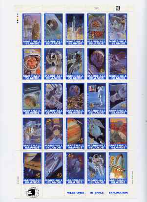Marshall Islands 1989 Space Achievements complete set of 25 unmounted mint