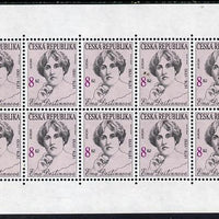 Czech Republic 1996 Europa - Famous Women - Ema Destinnova (singer) perf sheetlet of 10 values, unmounted mint, SG 130