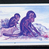 Lesotho 1984 Chacma Baboons 20s (from Baby Animals issue) imperf progressive proof in magenta & blue only*