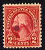United States 1922 Washington 2c carmine very fine mounted mint single with large ink flaw on portrait