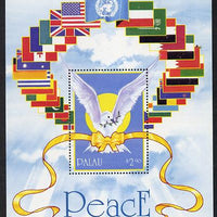 Palau 1991 Operation Desert Storm m/sheet (Dove & Flags) unmounted mint SG MS 468