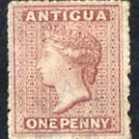 Antigua 1863 QV 1d dull rose mounted mint, SG6